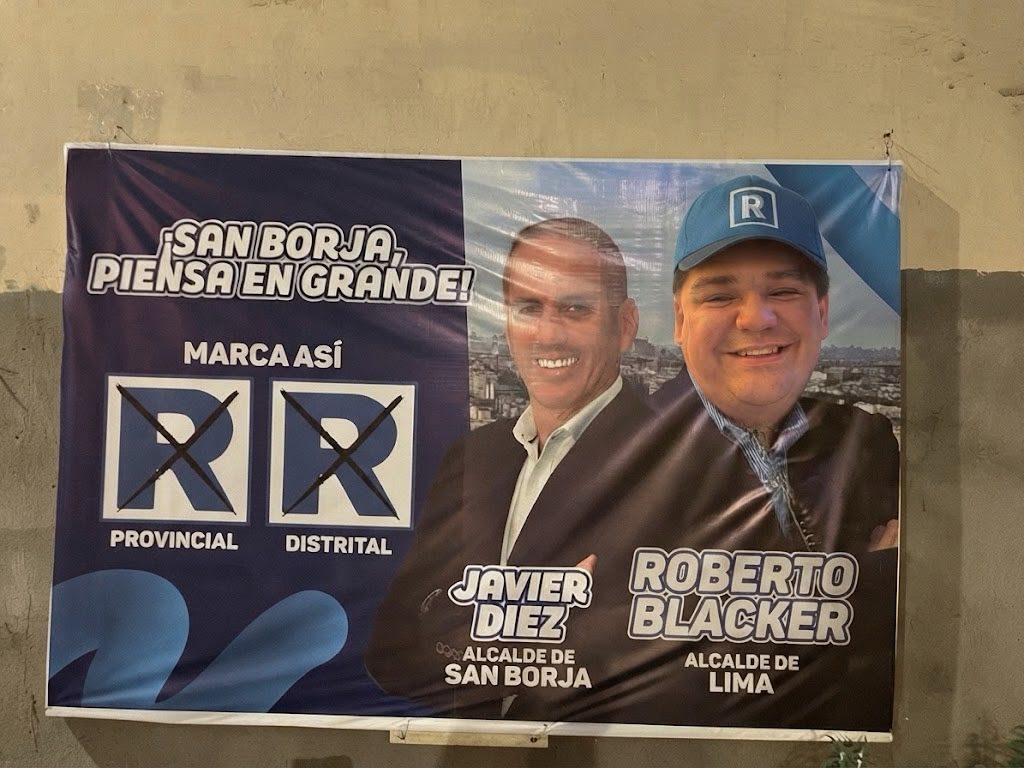 Afiche de campaña municipal en San Borja, usado como portada de prueba